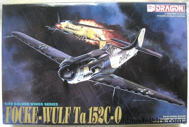 Dragon 1/72 Focke-Wulf Ta-152 C-0 - W.Nr. 110007 Feb 1945 Sorau Germany, 5007 plastic model kit